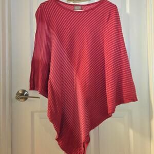 This Chico’s pink poncho style top